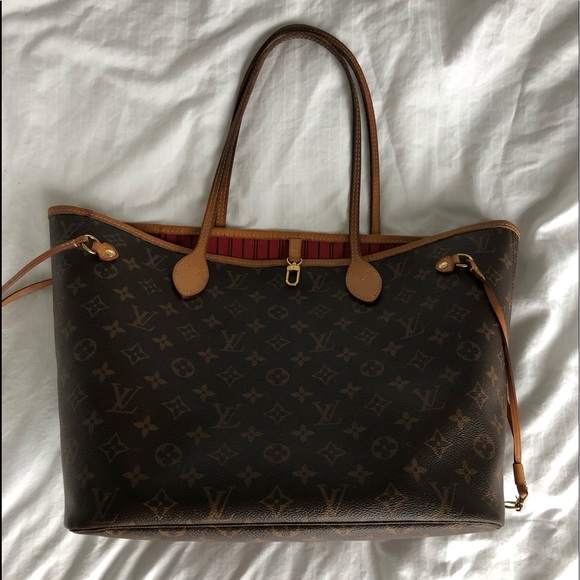 Louis Vuitton Neverfull MM Bag & Clutch - Picture 2 of 12